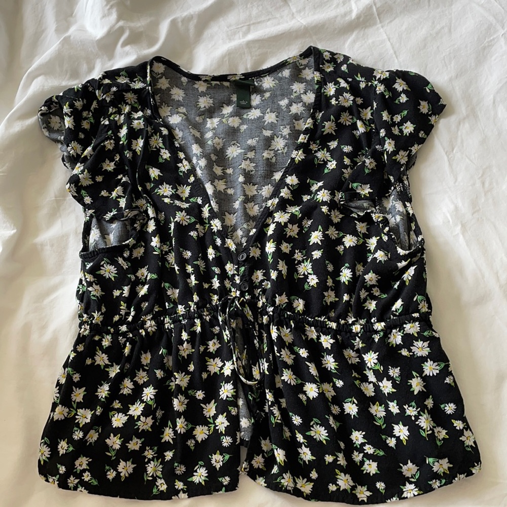 Floral crop top